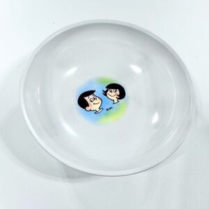 Vintage melamine cheerio bowl